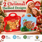 🎁Kerstactie: 60% korting!🎅Makkelijk te vullen en te sluiten🎄Feestelijke zelfsluitende traktatiezakjes met kerstman- en sneeuwpopmotief | Hersluitbaar, voedselveilig, voor koekjes, chocolade en kleine cadeaus🎅⛄