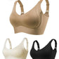 🎁Koop 1, krijg 2 gratis 💕Geribbelde zijden push-up bh voor dames zonder stalen ring, verstelbaar🌸
