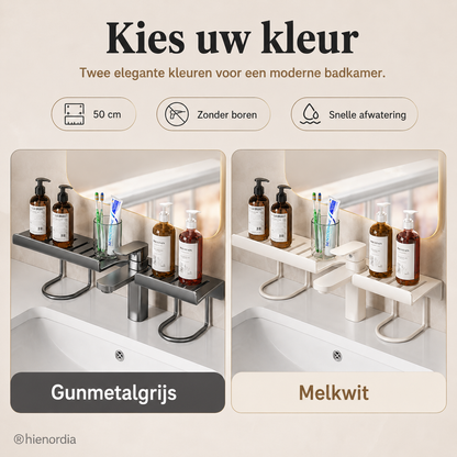 Staande kraan-organizer voor de wastafel – zonder boren, zonder lijm, direct klaar voor gebruik