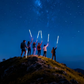 📢📢40% KORTING!! & GRATIS VERZENDING⏰Lichtgevende Tactische Trekkingstokken – LED Lichtgewicht Opvouwbare Wandelstokken🌄