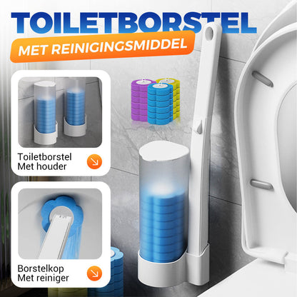 ✨ 50% KORTING! 🚽 Toiletborstel met Reinigingsmiddel – Grondig Schoon & Eenvoudig in Gebruik 🧼