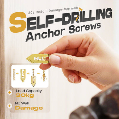 ✨🔩 50% KORTING! Zelfs in gipsplaat, waar alles loskomt, bijt deze zelfborende expansiebout zich onwrikbaar vast! Geen voorboren, geen pluggen, alleen pure, trillingsvrije houvast die nooit meer loslaat!