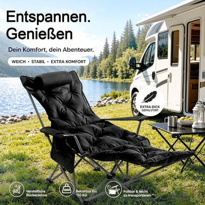🪑 50% KORTING! 🌿 Draagbare, verstelbare klapstoel voor buiten – Licht, stevig en veelzijdig – Ideaal voor in de tuin, op de camping, op het strand of op het terras – Gemakkelijk te vervoeren en op te zetten 🏕️✨