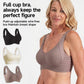 🎁Koop 1, krijg 2 gratis 💕Geribbelde zijden push-up bh voor dames zonder stalen ring, verstelbaar🌸