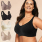 🎁Koop 1, krijg 2 gratis 💕Geribbelde zijden push-up bh voor dames zonder stalen ring, verstelbaar🌸
