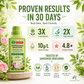 Tuinieren thuis: bevordert de groei en zorgt voor een milde verzorging zonder de zaailingen te beschadigen — biologische plantenvoeding met kleine moleculen