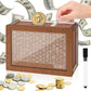 🎁50% KORTING🔥Programma om je portemonnee te spekken - Houten spaarbox voor contant geld