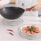 Roestvrijstalen pannenrek, rond pannenrek, metalen pannenrek, onmisbare items voor de keuken