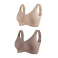 🎁Koop 1, krijg 2 gratis 💕Geribbelde zijden push-up bh voor dames zonder stalen ring, verstelbaar🌸