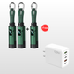 🔌4-in-1 Oplaadkabel met Digitaal Display & Sleutelhanger – Snelladen, Knikbestendig & Compact