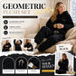 🔥🍂 Pluche set met geometrisch reliëf – tijdloos comfort en moeiteloze stijl voor elke gelegenheid
