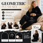 🔥🍂 Pluche set met geometrisch reliëf – tijdloos comfort en moeiteloze stijl voor elke gelegenheid