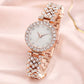 🎁Exquisite Crystal-Studded Ladies' Watch with Bracelet