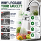 🚰360° draaibare kraanfilter – spatwaterdichte waterzuiveraar