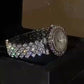 🎁Exquisite Crystal-Studded Ladies' Watch with Bracelet