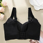 🎁Koop 1, krijg 2 gratis 💕Geribbelde zijden push-up bh voor dames zonder stalen ring, verstelbaar🌸