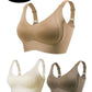 🎁Koop 1, krijg 2 gratis 💕Geribbelde zijden push-up bh voor dames zonder stalen ring, verstelbaar🌸