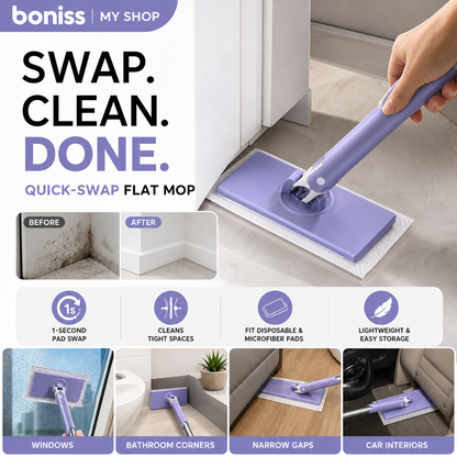 🧹 Automatische doekwisselende minimopper voor snelle dagelijkse reiniging