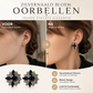 Damesoorbellen met bloemmotief en diamanten, Franse retro-stijl, licht luxueus, modieus, veelzijdig en elegant