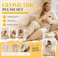 🔥🍂 Pluche set met geometrisch reliëf – tijdloos comfort en moeiteloze stijl voor elke gelegenheid