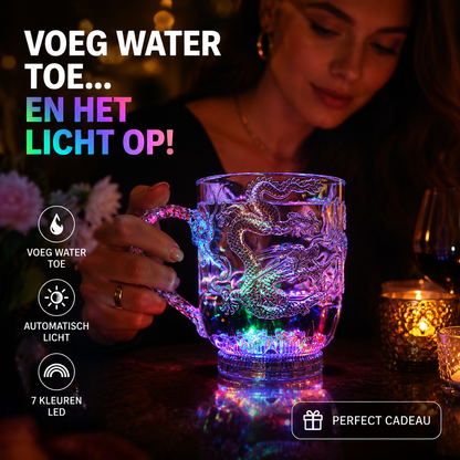 Magische LED Drinkbeker – Giet Water In en Hij Licht Meteen Op! 🌈