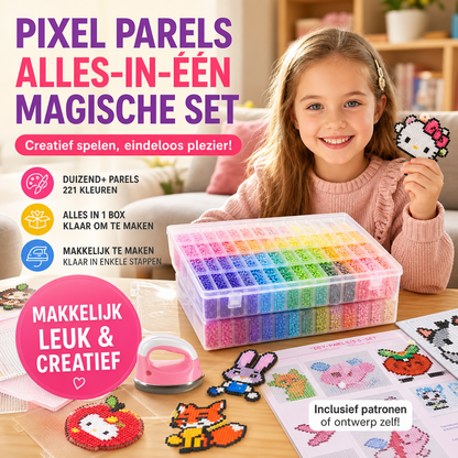 Knutselpakket met kralen voor kinderen – DIY-knutselpakket – Educatief en creatief speelgoed – Stimuleert de concentratie – Cadeau voor ouder-kind-interactie