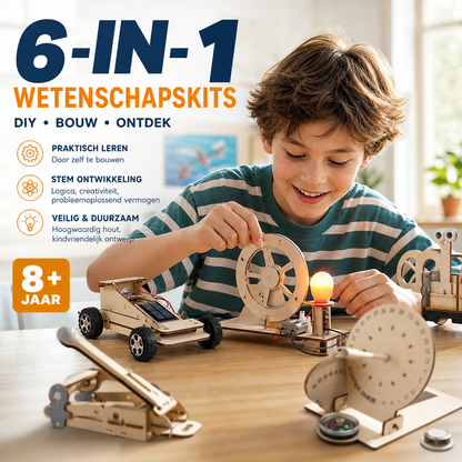 DIY-wetenschapsexperimentensets voor kinderen | Zelf in elkaar te zetten STEM-educatief speelgoed | Stimuleert logisch denken, praktische vaardigheden en creativiteit | Een leerzaam cadeau voor ouder-kind-interactie