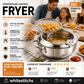 ⏳ Tijdelijke Actie ⏰ Roestvrijstalen Tempura Frituurpan – Met Thermometer, Afdruiprek & Diepe Pan ✨