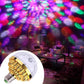 🕺 50% korting! Kleurrijke draaiende disco LED-lamp – automatisch roterend rood/blauw/groen, E27-fitting & 6W. Tover elke kamer om in een feest! ✨🎉