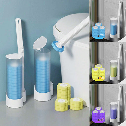 Wegwerp-toiletborstelsysteem