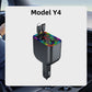 Multifunctionele Bluetooth Intrekbare 120W Snelle Autolader