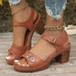 Sandalen met hoge hakken voor dames