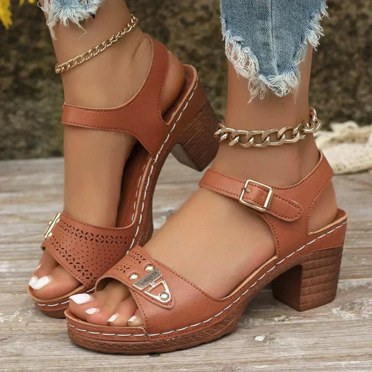 Sandalen met hoge hakken voor dames
