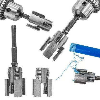 💧🔩 Professionele pijpdraadtrekker– snijdt en herstelt pijpdraad in minuten.