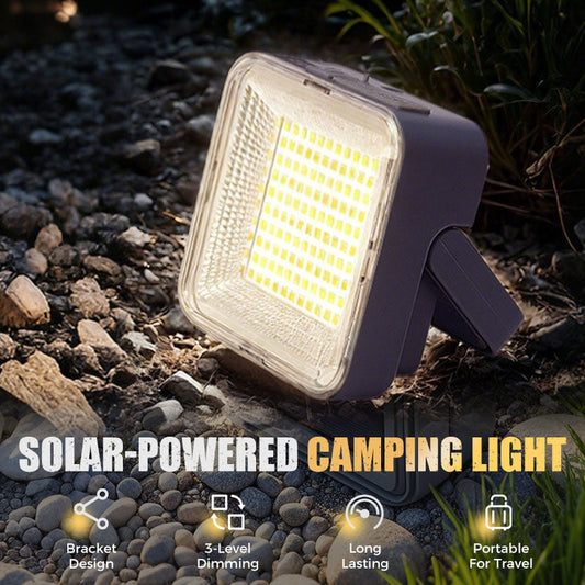 Draagbare waterdichte zonne-energie campinglamp