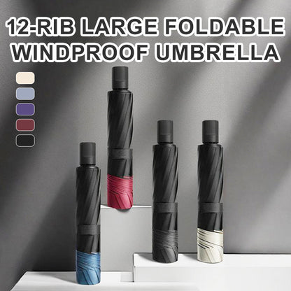 ☔12-Rib grote opvouwbare winddichte paraplu