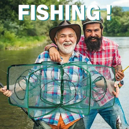🎣 50% Korting – Automatisch Opvouwbaar Versterkt Visnet | Snel Uitklappen, Sterk & Betrouwbaar
