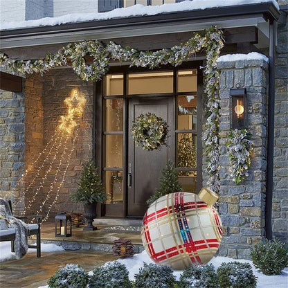 Buiten Kerst PVC Opblaasbare Versierde Bal