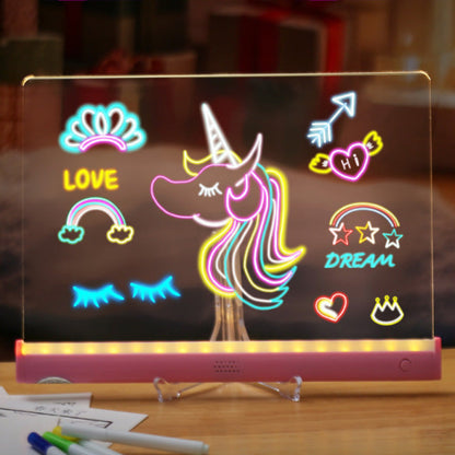 🎨🎵DIY-set voor kinderen: lichtgevende tekentafel met muziek🎁