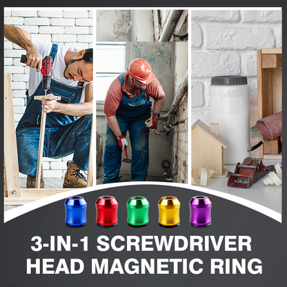 3-in-1 schroevendraaierkop magnetische ring