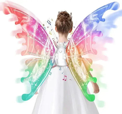 🧚‍♀️💫 50% KORTING! Alsof Tinkerbell zelf haar vleugels heeft uitgeleend! Deze elektrische feeënvleugels flapperen vanzelf, gloeien in het donker, en veranderen van kleur alsof er magie in de stof zit!
