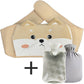 ❄️Zomerfresh 50% Korting!🧸Draagbare Warmwaterkruikgordel Met Pluchen Hoes – 900 ml navulbare warmtewikkel