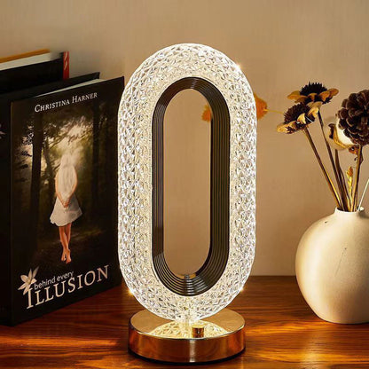 🛍️ 50% Korting – Oplaadbare LED Nachtlamp met Kristal-Optiek, Luxueus Design voor Slaapkamer & Woonruimte ✨