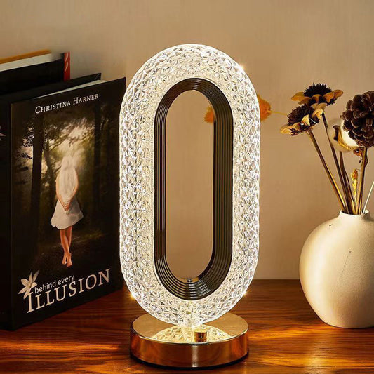 🛍️ 50% Korting – Oplaadbare LED Nachtlamp met Kristal-Optiek, Luxueus Design voor Slaapkamer & Woonruimte ✨