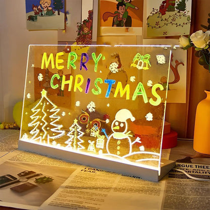 ✨Kerstcadeau Tip! Verlicht Tekenbord🎁Herbruikbaar, Oplichtend & Perfect voor Kinderen💡