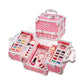 💖 LIMITED-TIME 50% OFF! Kids Princess Makeup Kit for Girls, Safe Washable Cosmetic Toy Set with Storage Case