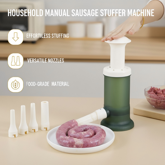 50% KORTING✨Handmatige Worstvulmachine – Makkelijk Vullen & Snel Schoonmaken, Ideaal voor Thuisgebruik! 🏠✨