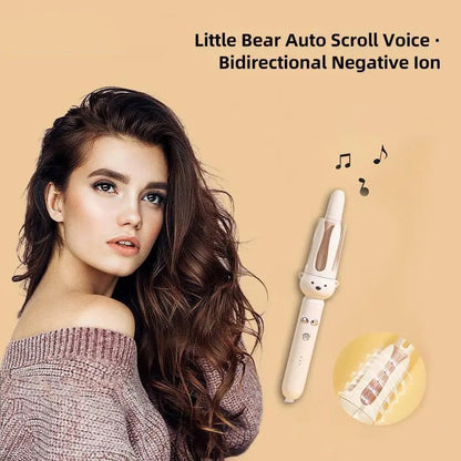 🔥 Kerstmis Aanbieding 💝🏆 Flash Sale ⚡ 50K+ VERKOCHT! Volautomatische krulstaaf luie krultool