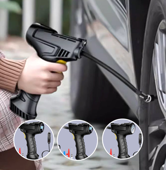 🥳2026 HOT SALE🥳💞50K+ VERKOCHT!📟🔧 50% KORTING! Draadloze Luchtcompressor – Slim digitaal display, instellen & klaar. Ergonomische pistoolgreep. Nooit meer zorgen over een lekke band. 🚘🌬️