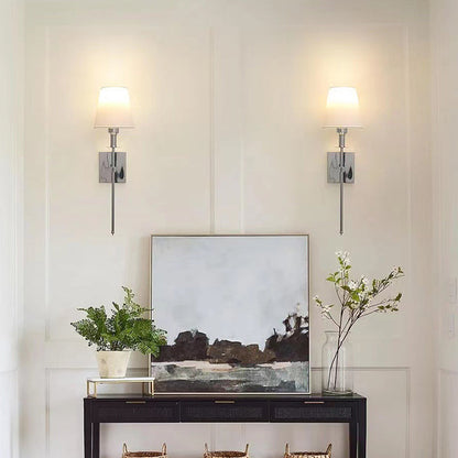 🛋️ 🪞Klassieke wandlamp met stoffen kap 🌙